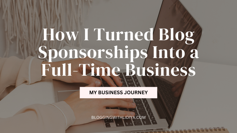 How I Turned Blog Sponsorships Into a Full-Time Business