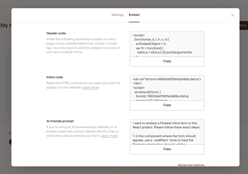adding an inline form from flodesk to your wordpress site
