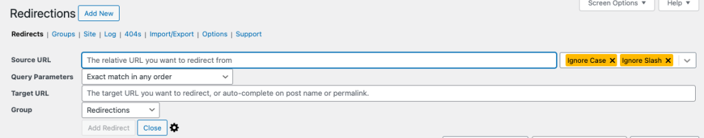 redirections wordpress plugin
